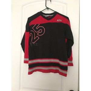 Eljay Boys Long Sleeve Shirt Size 12/14 Red Black Gray